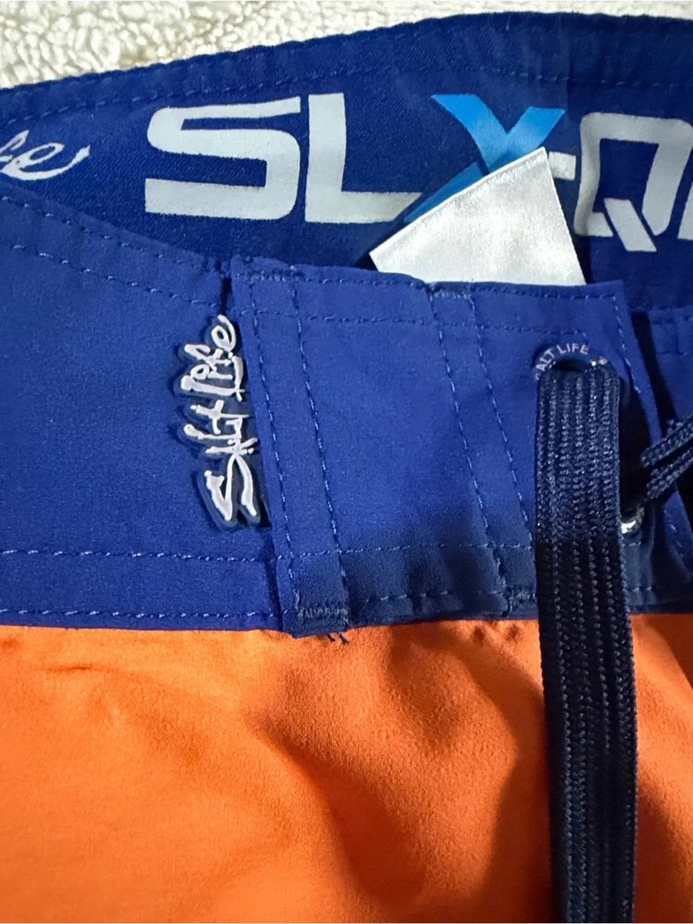 Men’s Salt Life Orange & Teal Gradient Swim Trunks